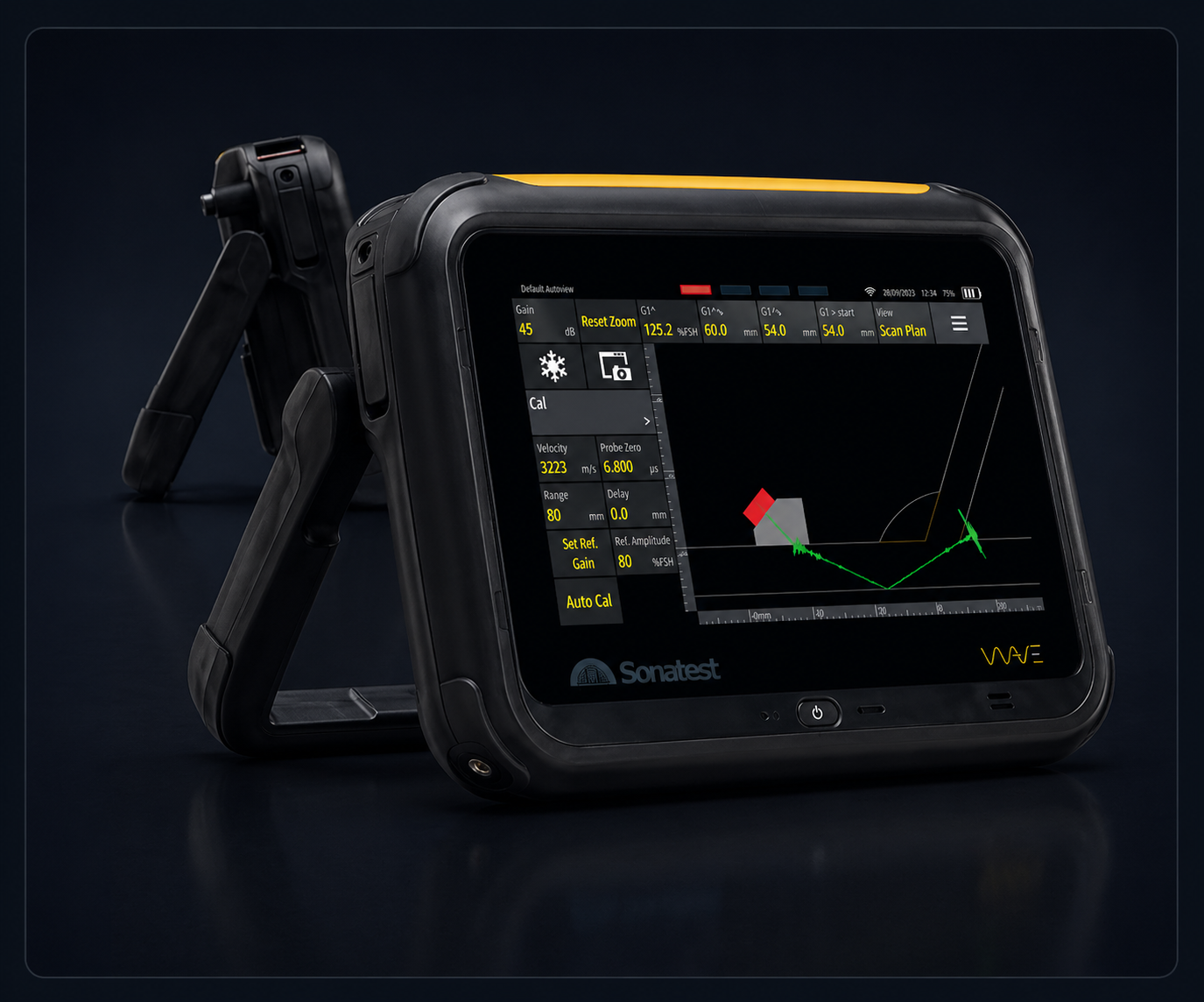 Manual Ultrasonic Testing weld inspection