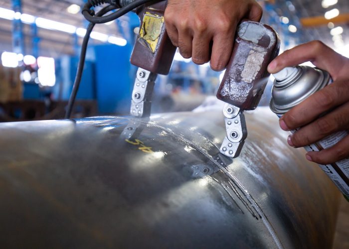 Magnetic Particle Testing NDT weld inspection